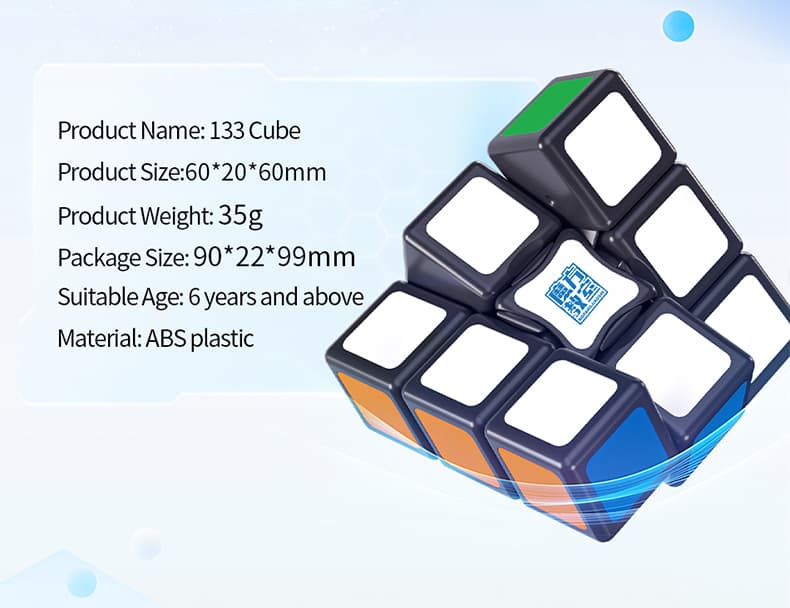 Cubing Classroom 1x3x3 Cube - Black image 7