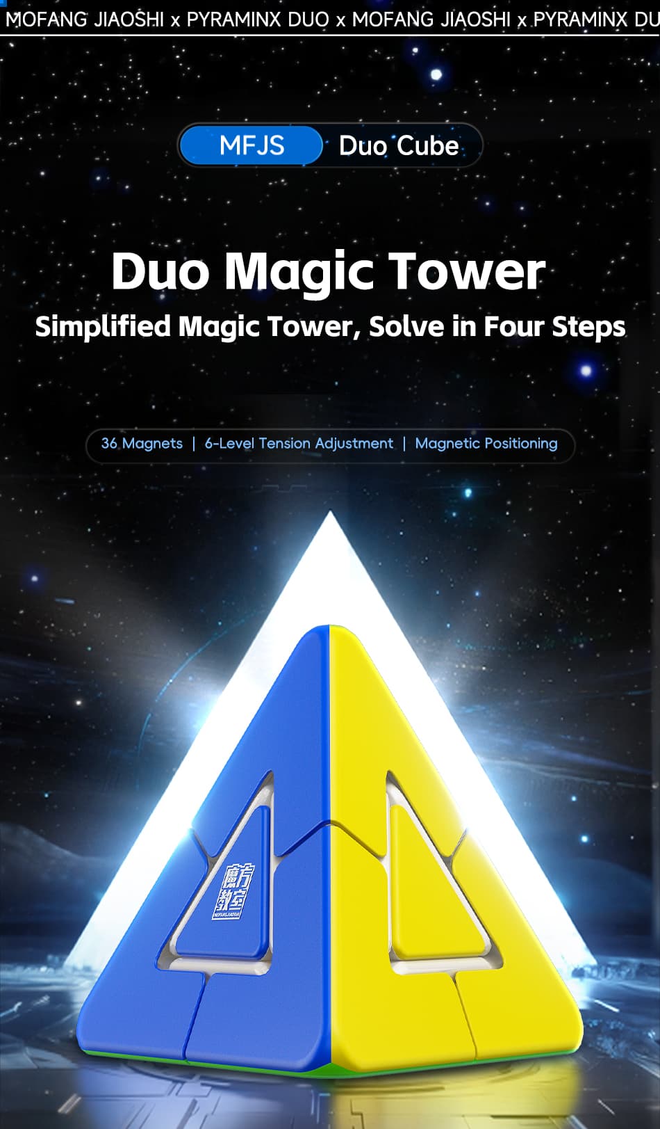 Cubing Classroom Pyraminx Duo M Ball Core - Stickerless image 3