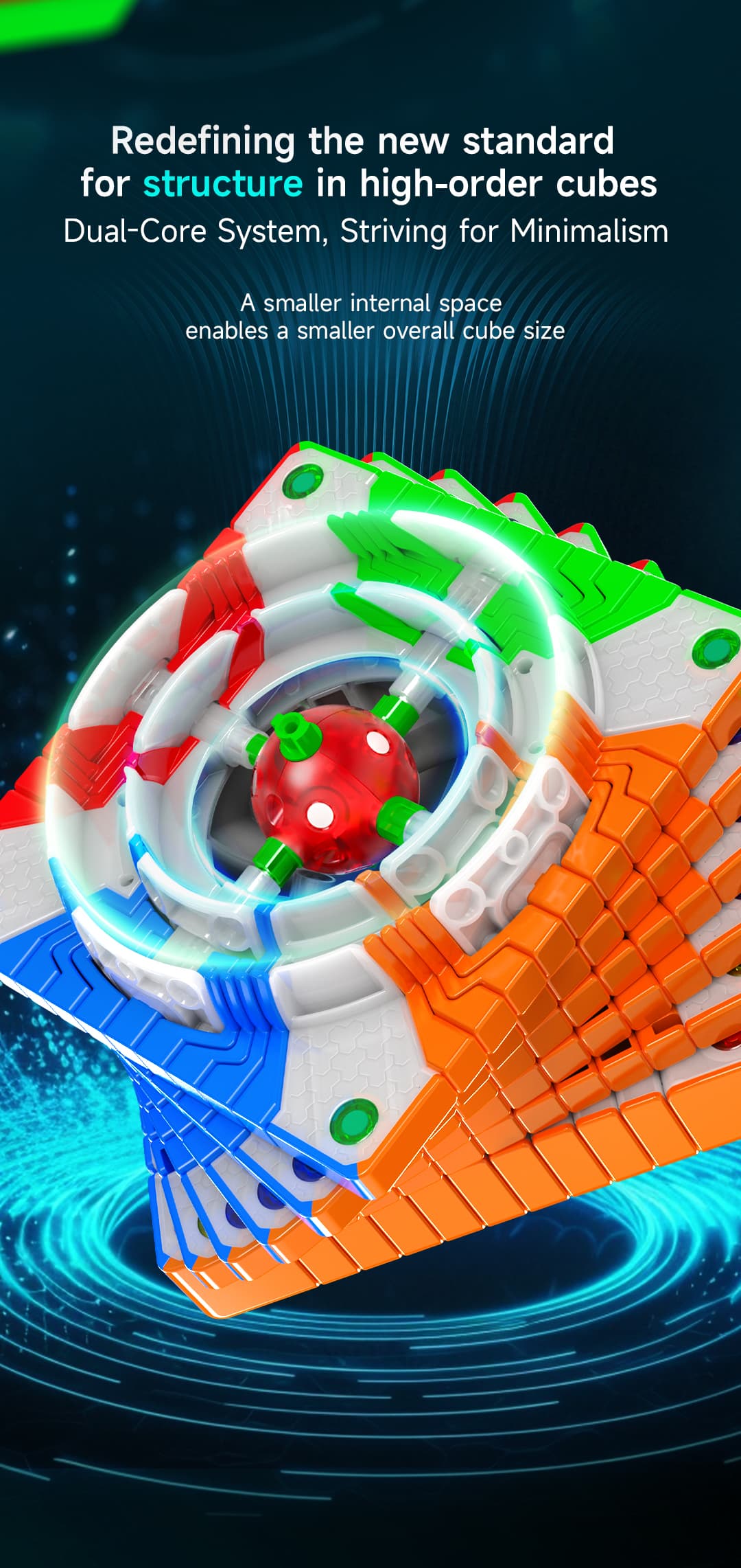 QiYi 11x11 Magnetic Ball Core - Stickerless image 10