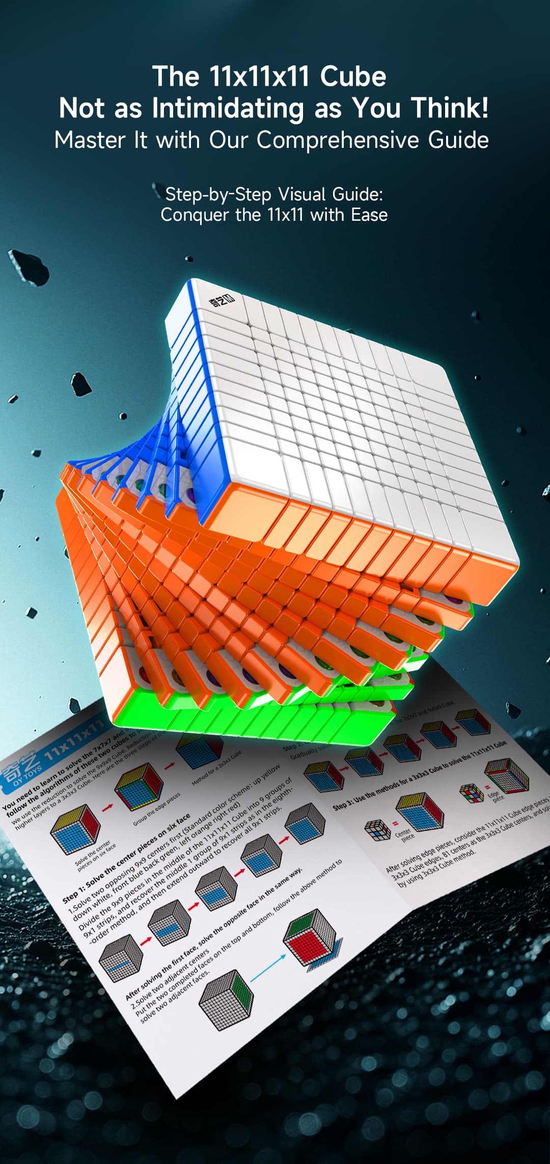 QiYi 11x11 Magnetic Ball Core - Stickerless image 13