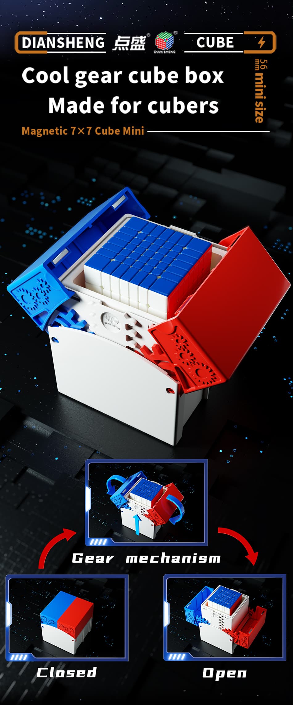 DianSheng 56mm mini 7x7 Magnetic - Primary Internal image 18