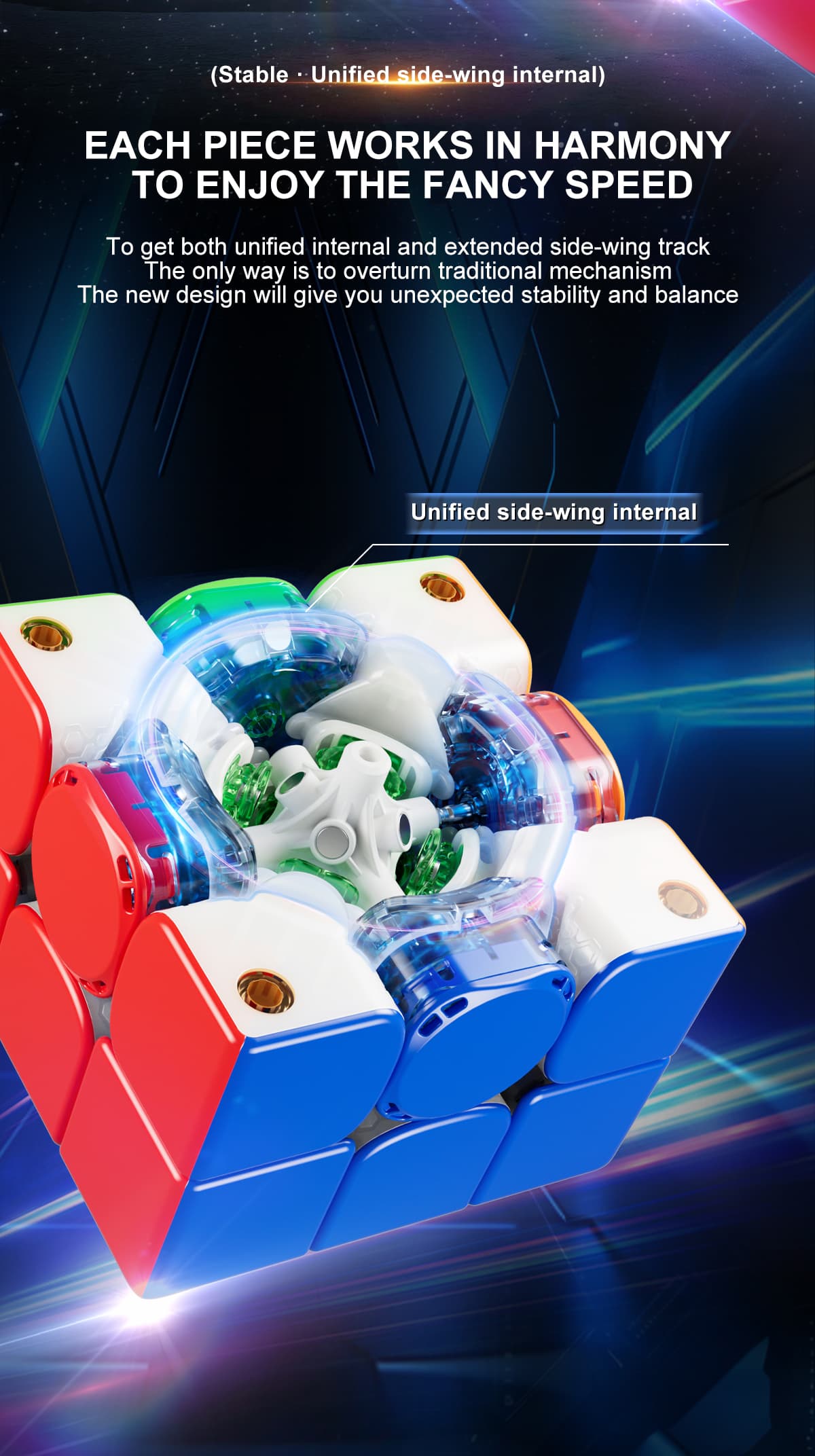 YJ Meta 3x3 Wing Magnetic - Stickerless image 18