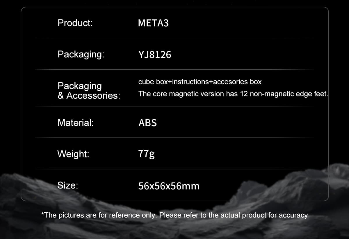 YJ Meta 3x3 Core Magnetic UV - Stickerless image 22
