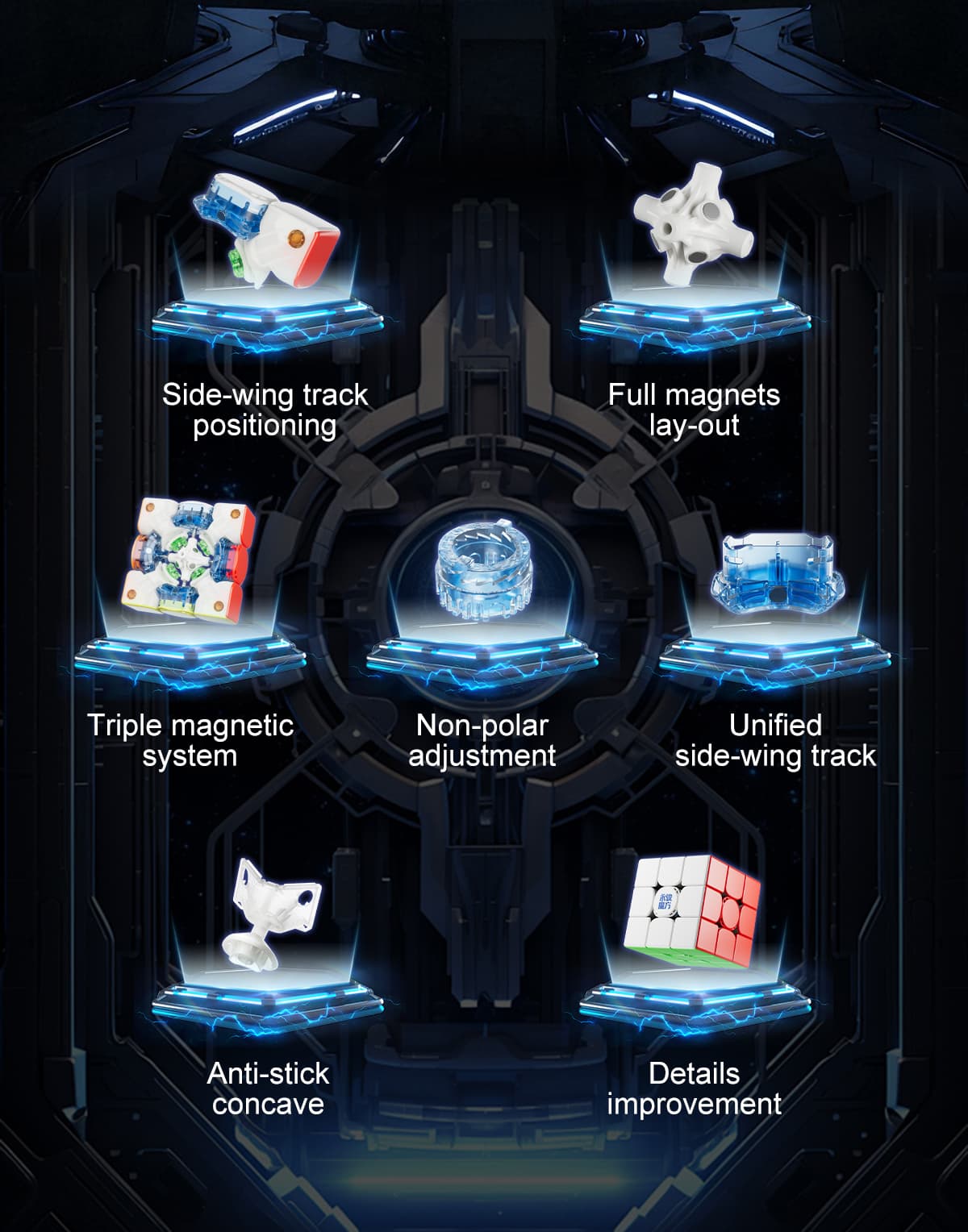 YJ Meta 3x3 Wing + Core Magnetic UV - Stickerless image 13