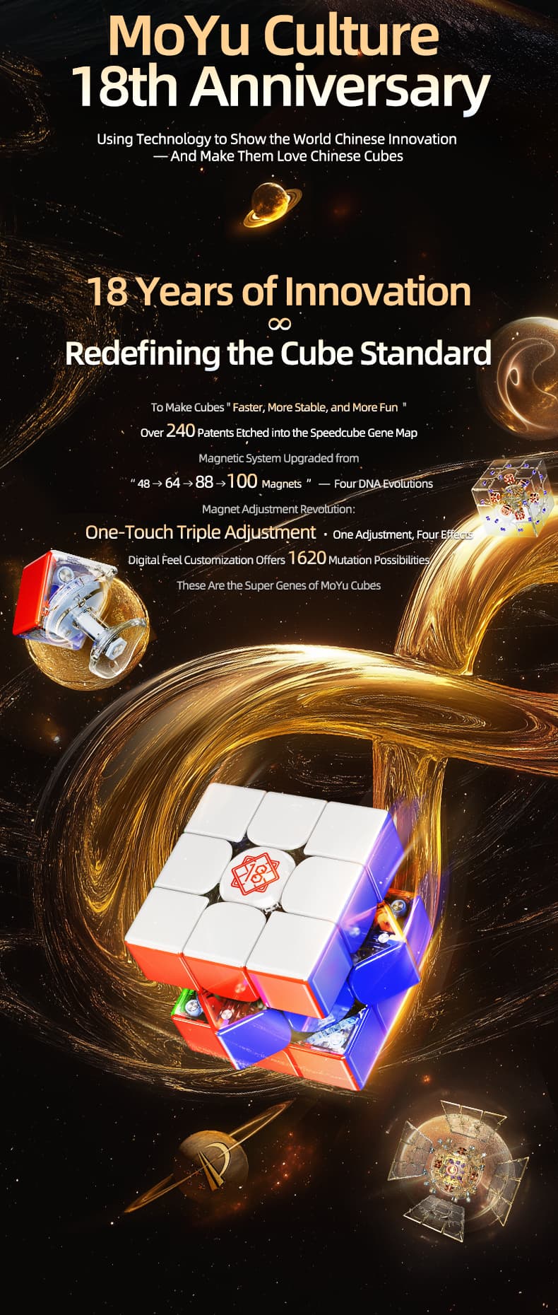 MoYu WeiLong V11 3x3 18th Anniversary image 6