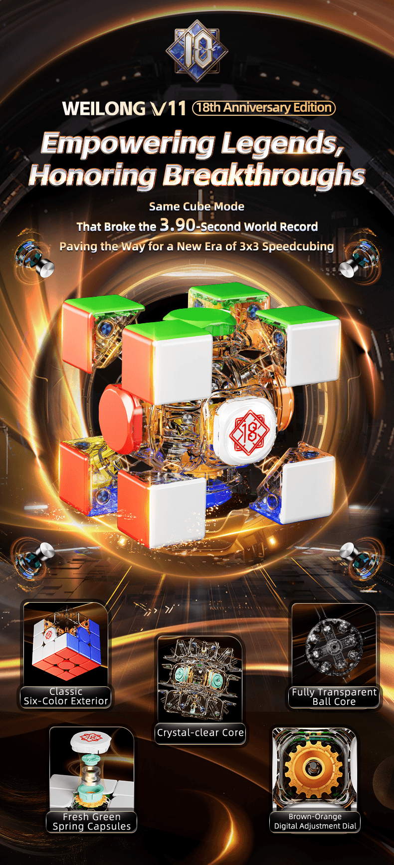 MoYu WeiLong V11 3x3 18th Anniversary image 6