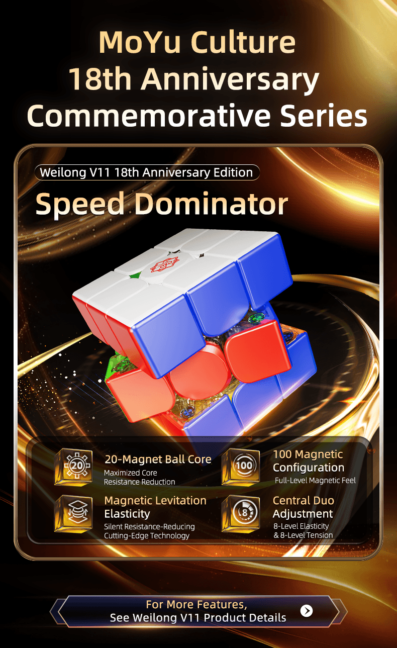 MoYu WeiLong V11 3x3 18th Anniversary image 10