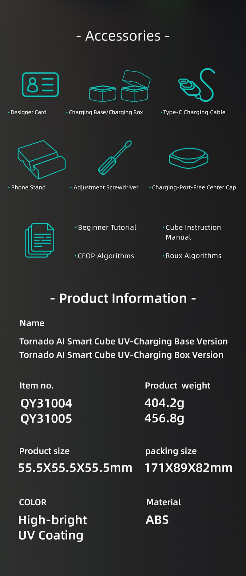 QiYi Tornado V4 AI UV with Charging Case - Stickerless image 42