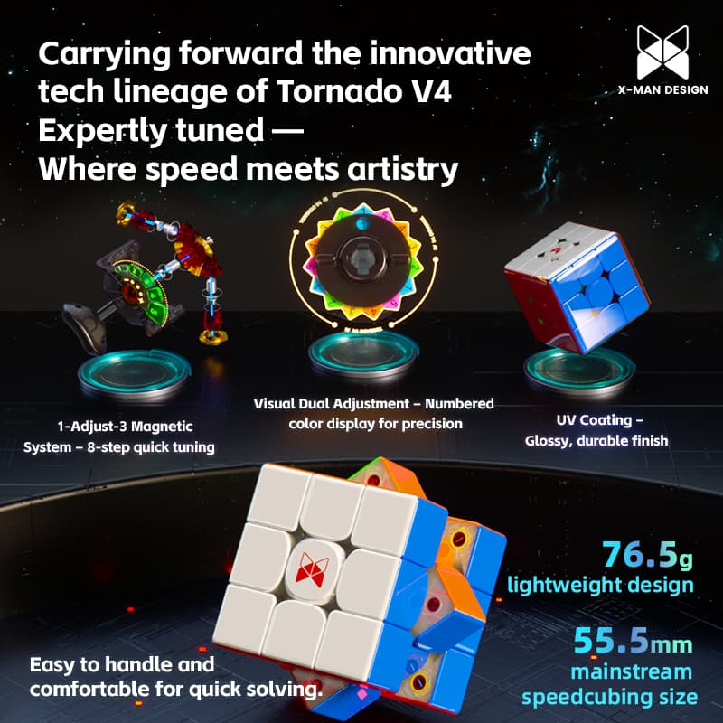 QiYi Tornado V4 AI UV with Charging Base - Stickerless image 7