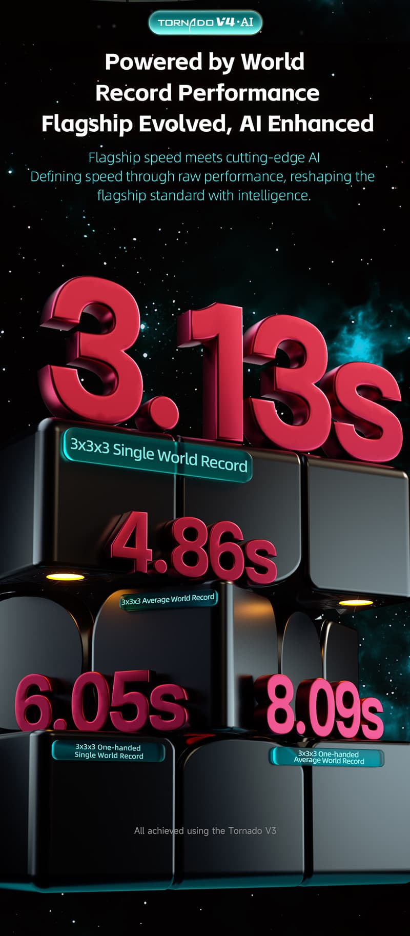 QiYi Tornado V4 AI UV with Charging Base - Stickerless image 22