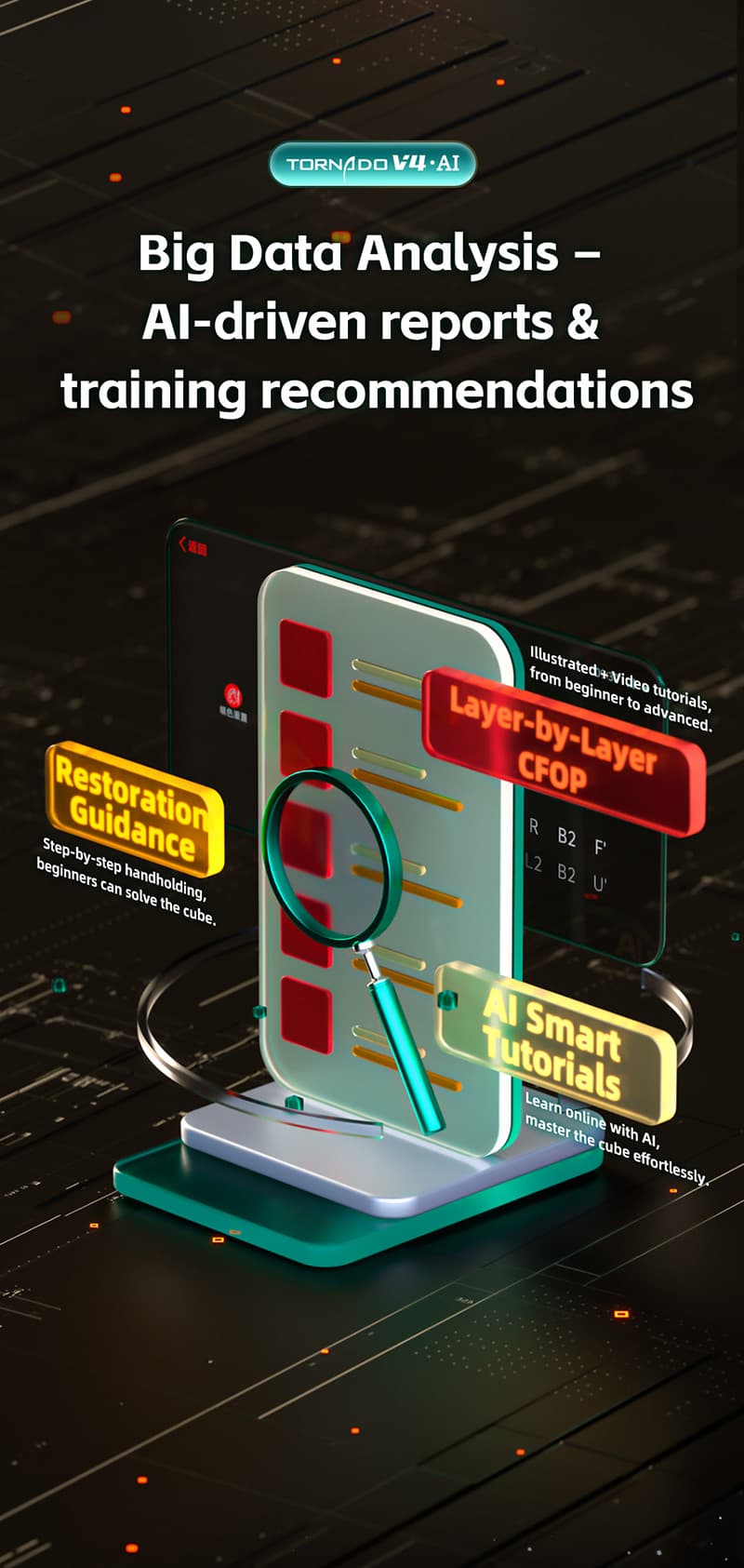 QiYi Tornado V4 AI UV with Charging Base - Stickerless image 13