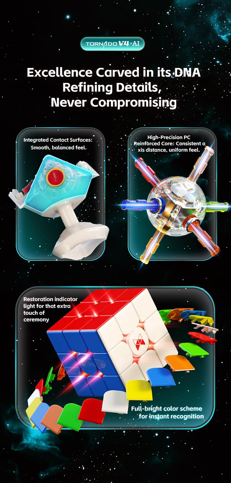 QiYi Tornado V4 AI UV with Charging Base - Stickerless image 36