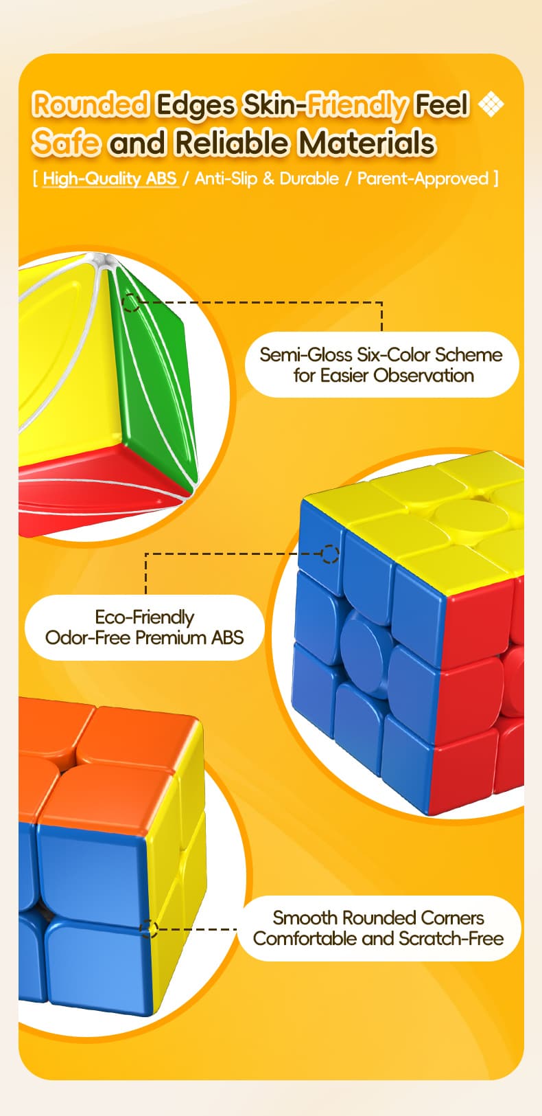 Meilong 9CM Maple Cube - Stickerless image 3