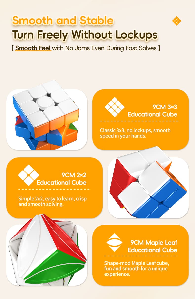 Meilong 9CM Maple Cube - Stickerless image 5