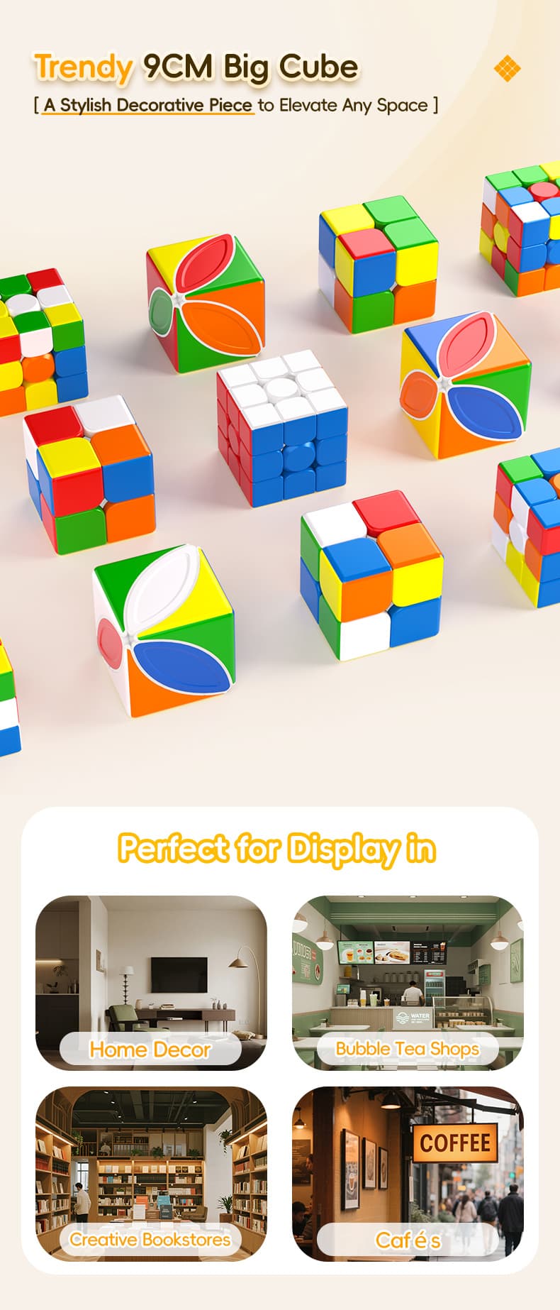 Meilong 9CM Maple Cube - Stickerless image 8