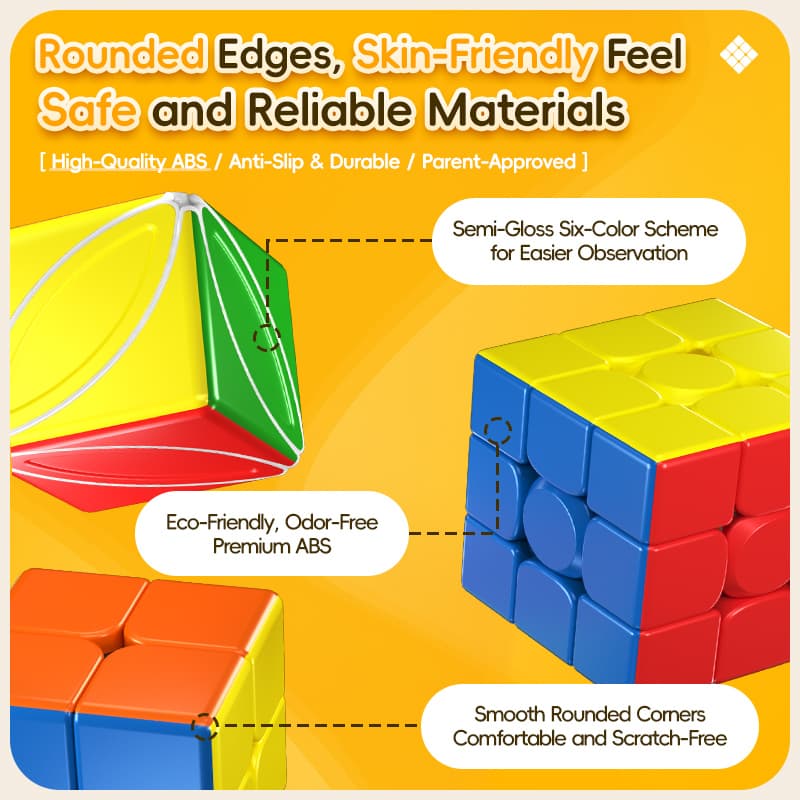 Meilong 9CM 2x2 Cube - Stickerless image 3