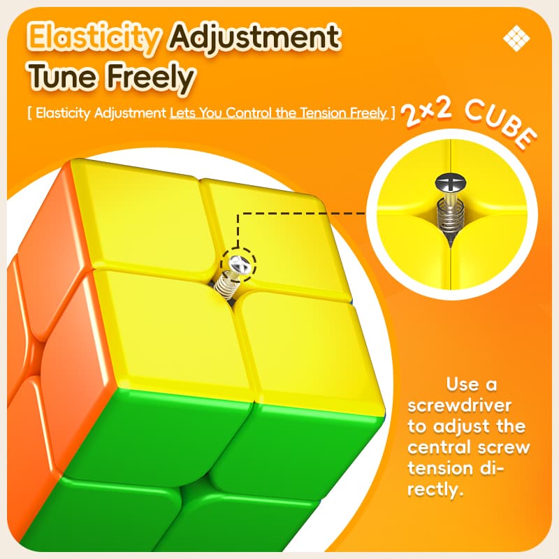 Meilong 9CM 2x2 Cube - Stickerless image 6