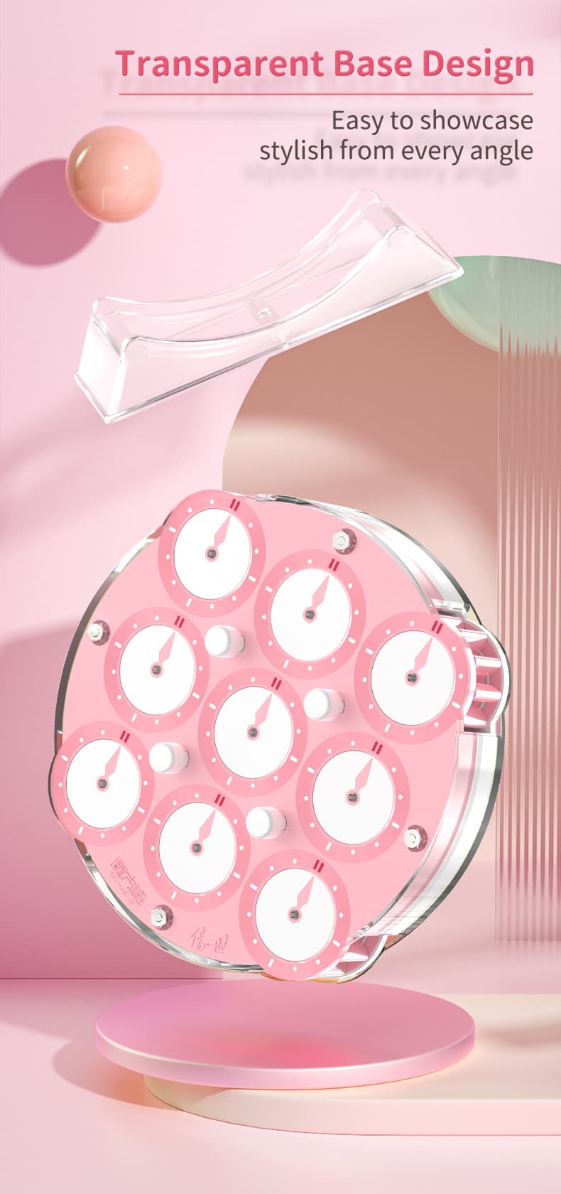 QiYi Magnetic Clock - Pink image 6