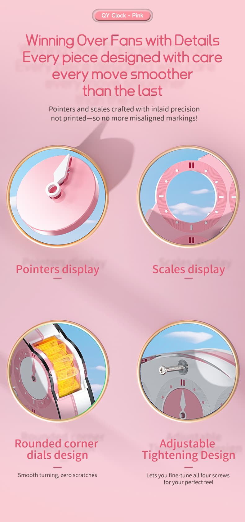 QiYi Magnetic Clock - Pink image 10