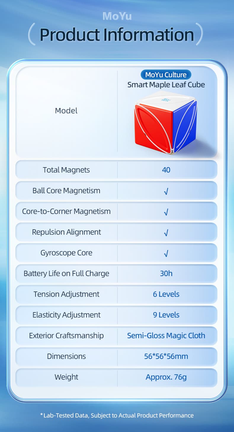 MoYu Smart Maple Leaf Cube - Stickerless image 17