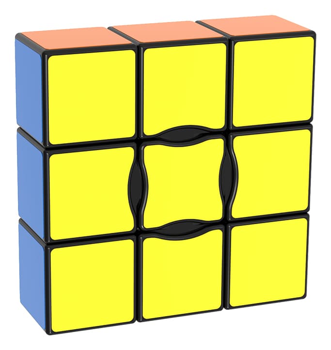 YuXin 1x3x3 Floppy Cube #2 - Black image 1
