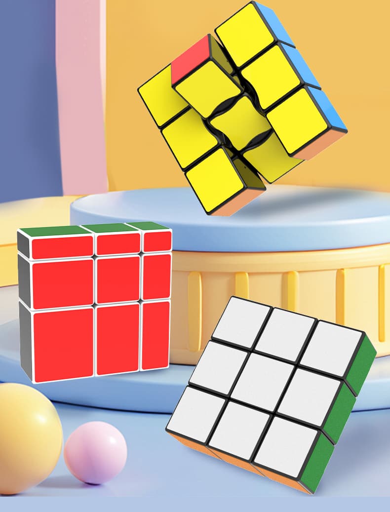 YuXin 1x3x3 Mirror Cube - White image 5