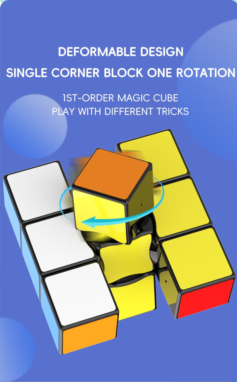 YuXin 1x3x3 Mirror Cube - White image 9