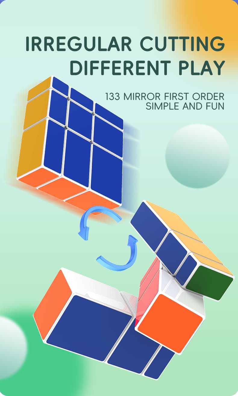 YuXin 1x3x3 Mirror Cube - White image 10