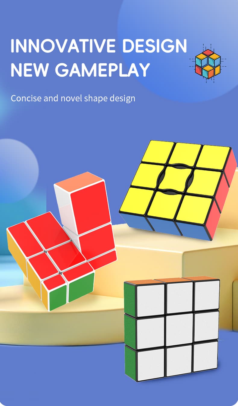 YuXin 1x3x3 Mirror Cube - White image 12