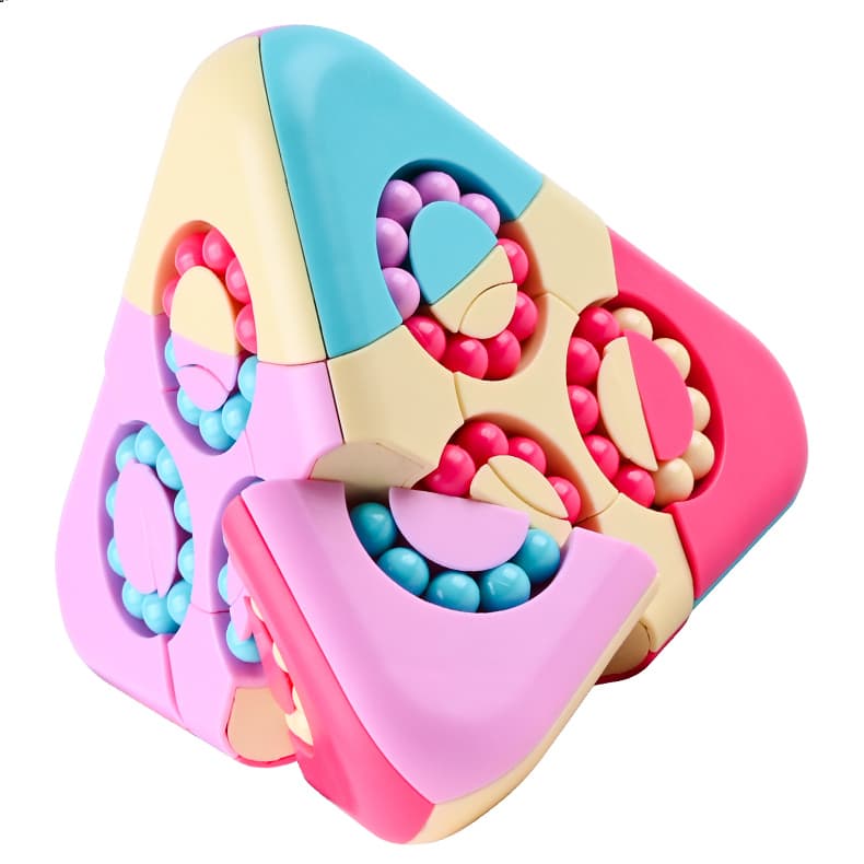 Pyramid Magic Bean Cube - Light Blue