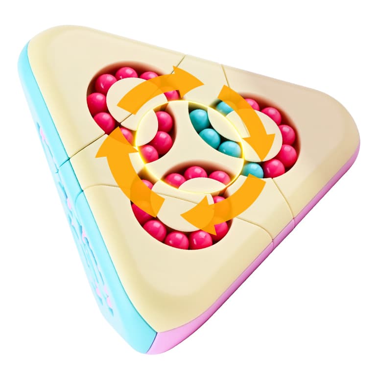 Pyramid Magic Bean Cube - Light Blue image 4