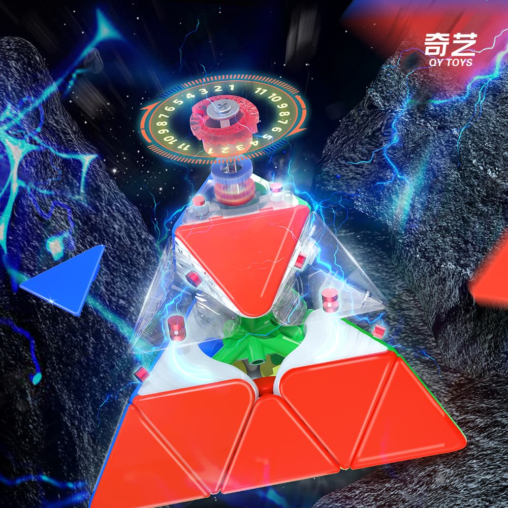 QiYi M Pro Pyraminx Pioneer UV - Stickerless image 4