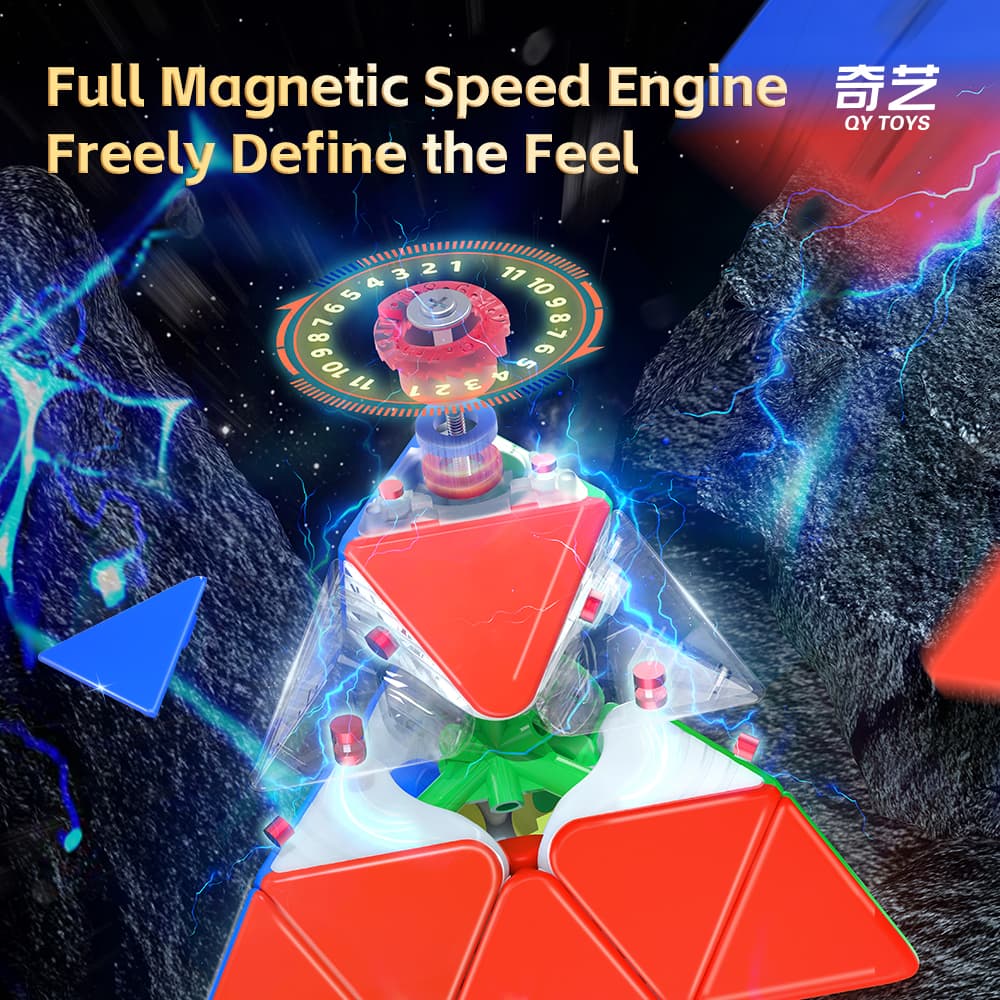 QiYi M Pro Pyraminx Pioneer UV - Stickerless image 9