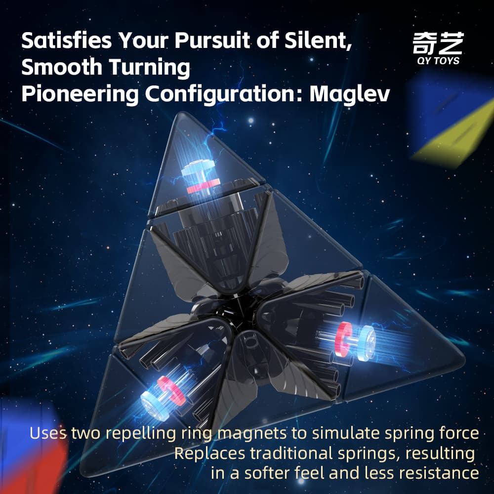 QiYi M Pro Pyraminx Pioneer UV - Stickerless image 13