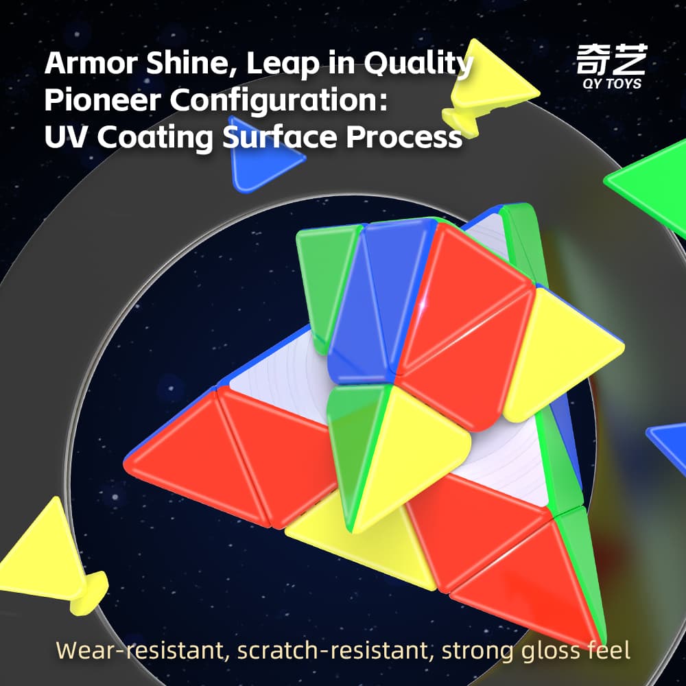 QiYi M Pro Pyraminx Pioneer UV - Stickerless image 14