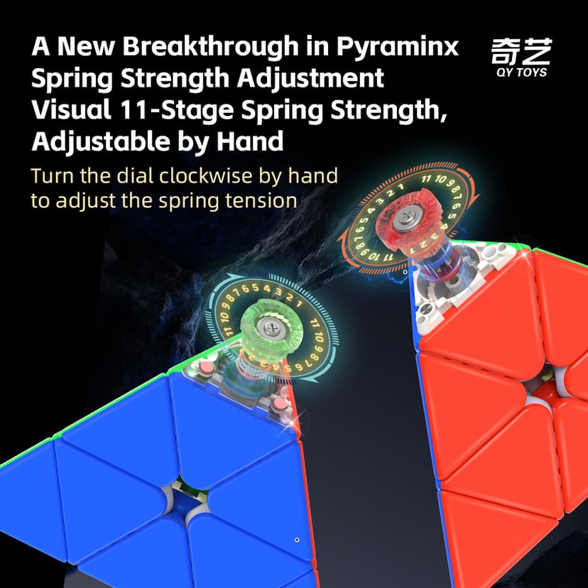 QiYi M Pro Pyraminx Flagship - Stickerless image 17