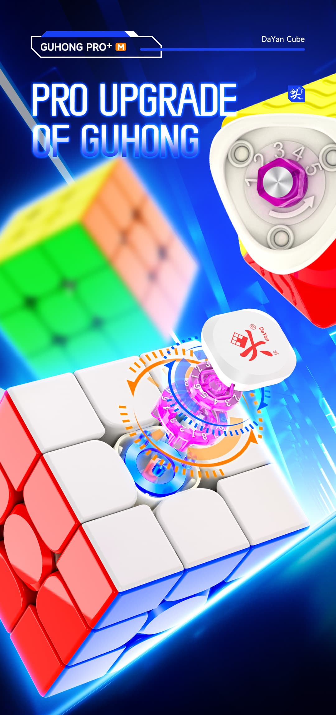 DaYan GuHong Pro+ Maglev 54mm - Stickerless image 3