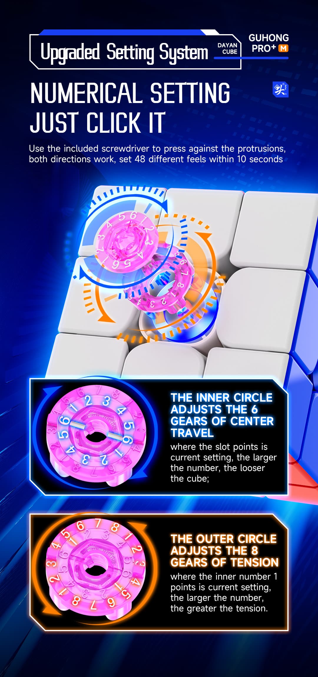 DaYan GuHong Pro+ Magnetic 56mm - Stickerless image 12