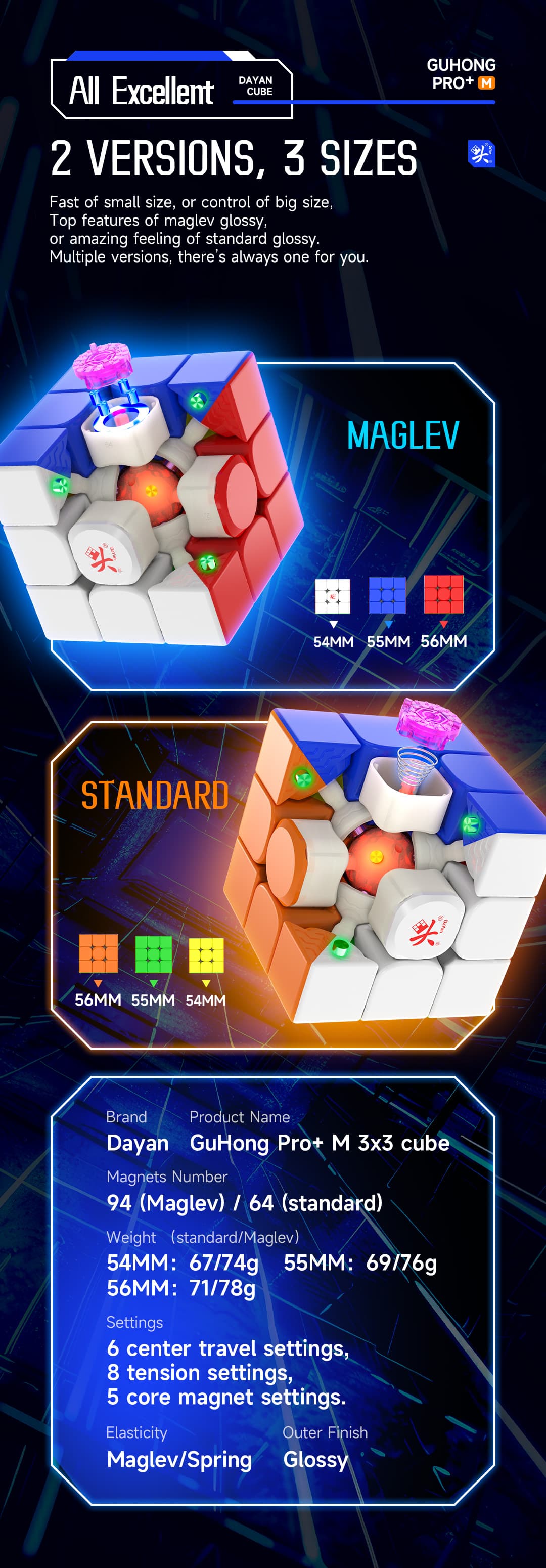 DaYan GuHong Pro+ Magnetic 55mm image 10