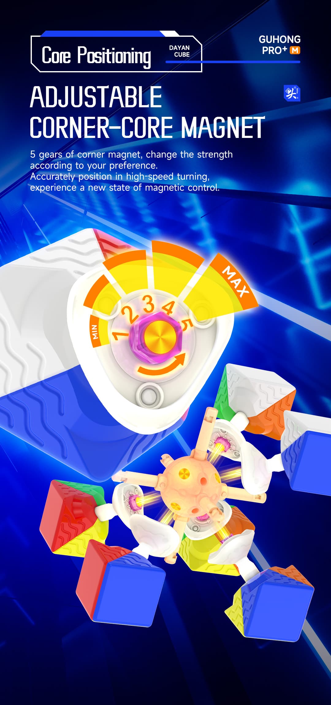 DaYan GuHong Pro+ Magnetic 54mm - Stickerless image 5