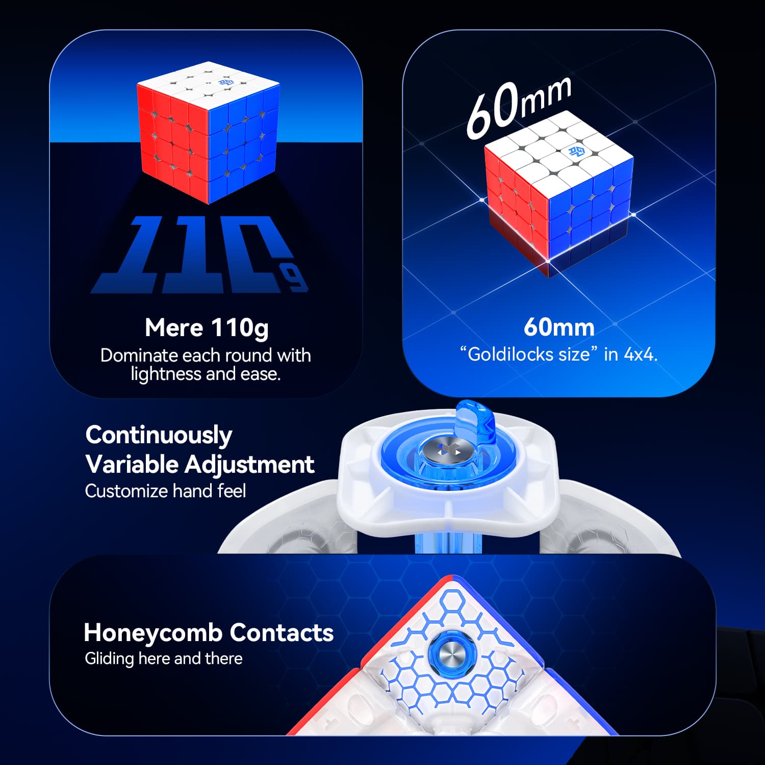GAN460 M 4x4(V2) SP Frosted - Stickerless image 12