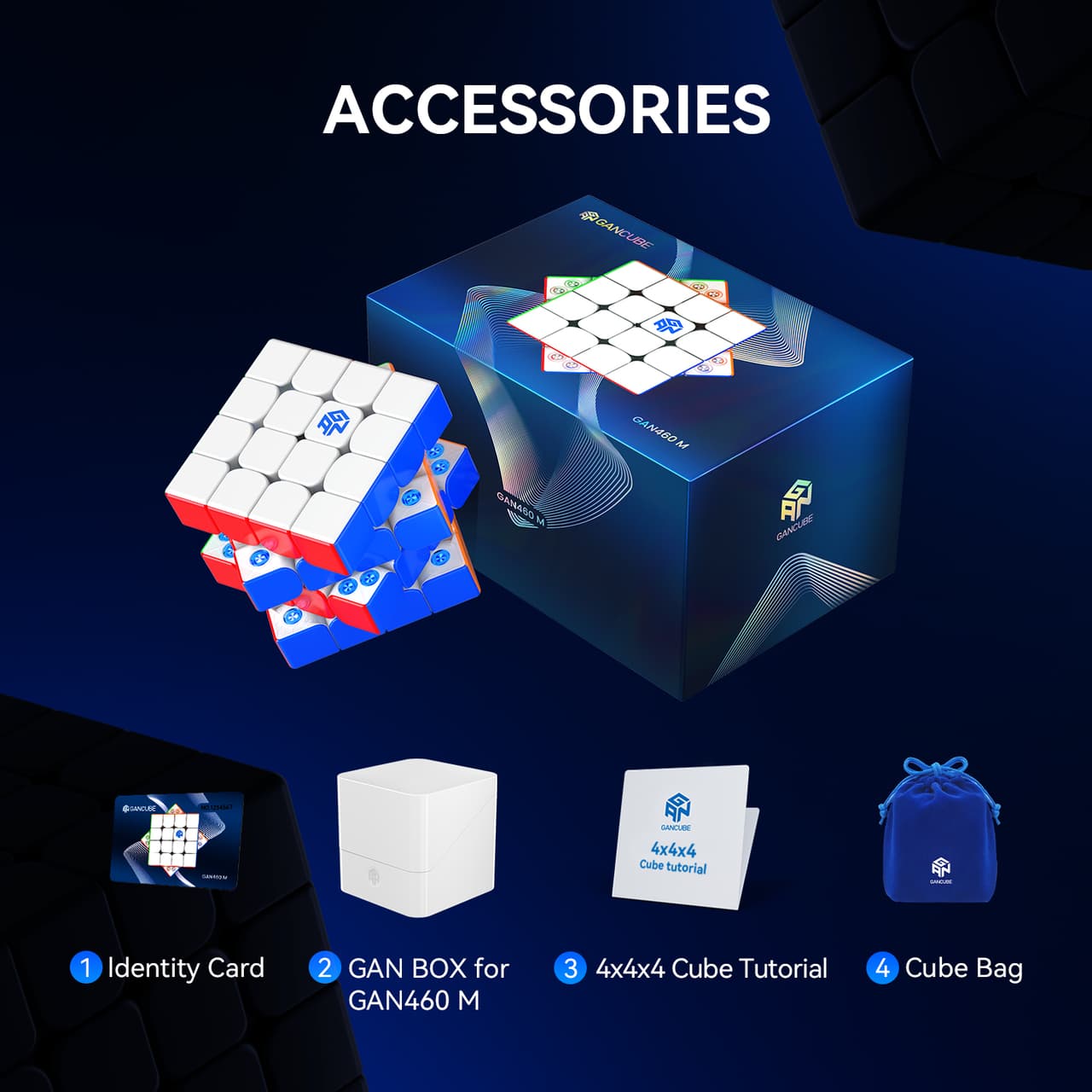 GAN460 M 4x4(V2) SP Frosted - Stickerless image 14
