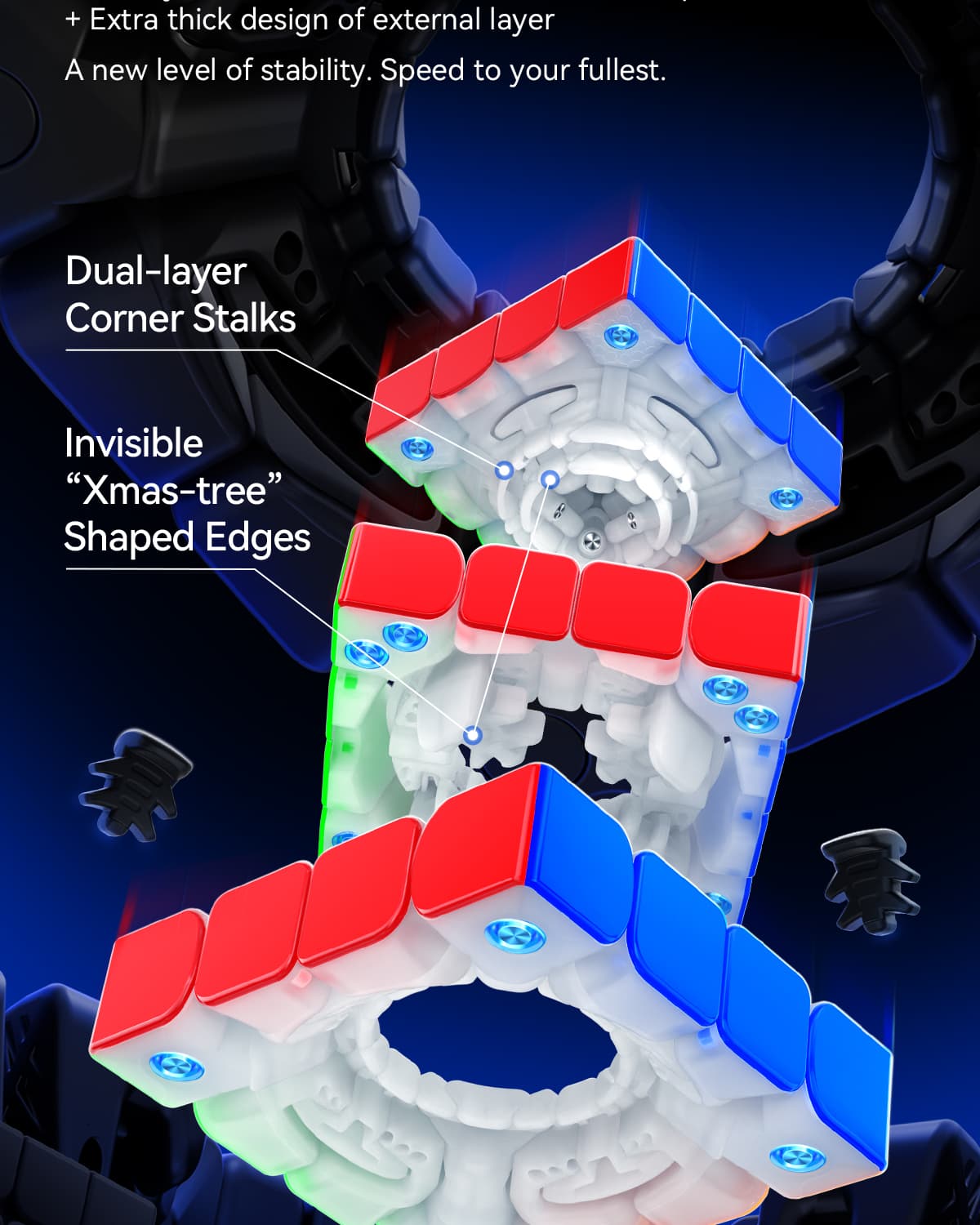 GAN460 M 4x4(V2) SP Frosted - Stickerless image 19