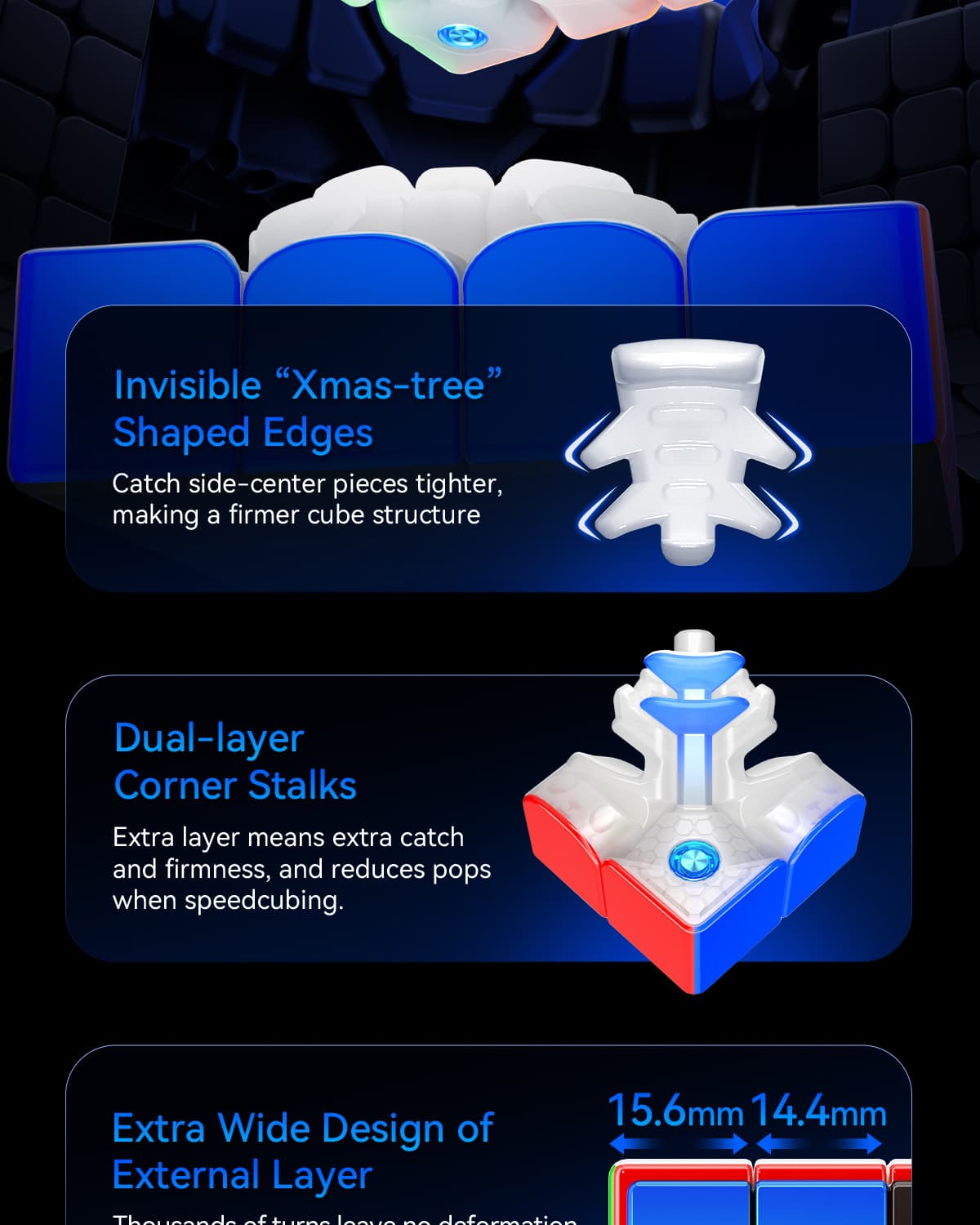 GAN460 M 4x4(V2) SP Frosted - Stickerless image 20