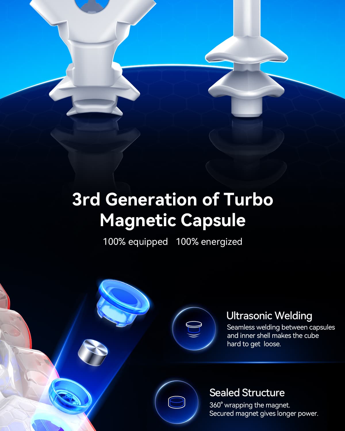 GAN460 M 4x4(V2) SP Frosted - Stickerless image 25