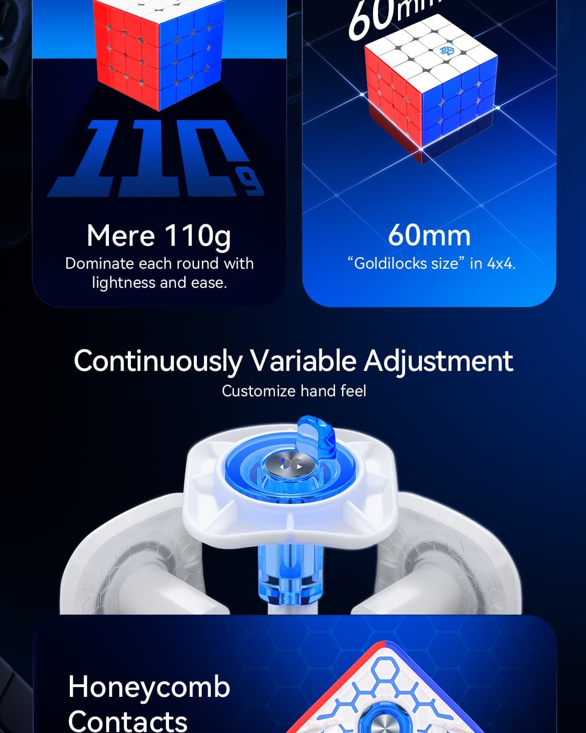 GAN460 M 4x4(V2) SP Frosted - Stickerless image 28