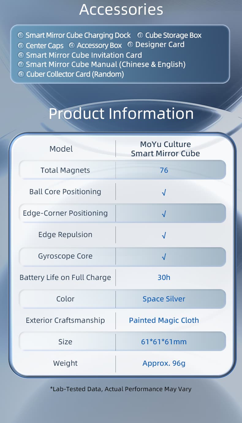 MoYu Smart 3x3 Mirror M - Silver image 3