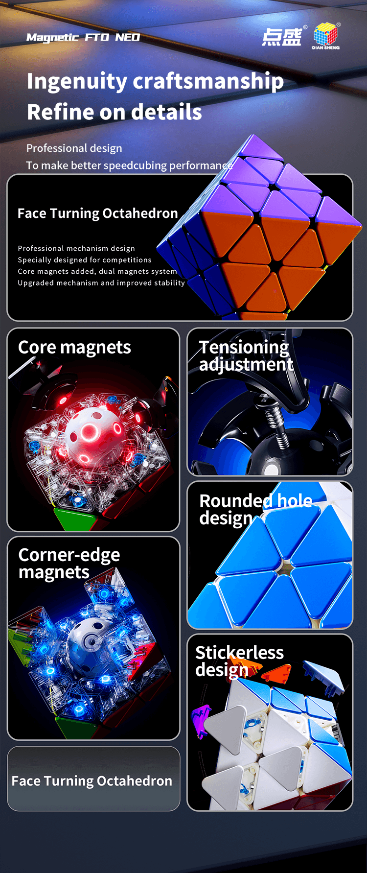 DianSheng Core-Magnetic FTO NEO - Black Internal image 20