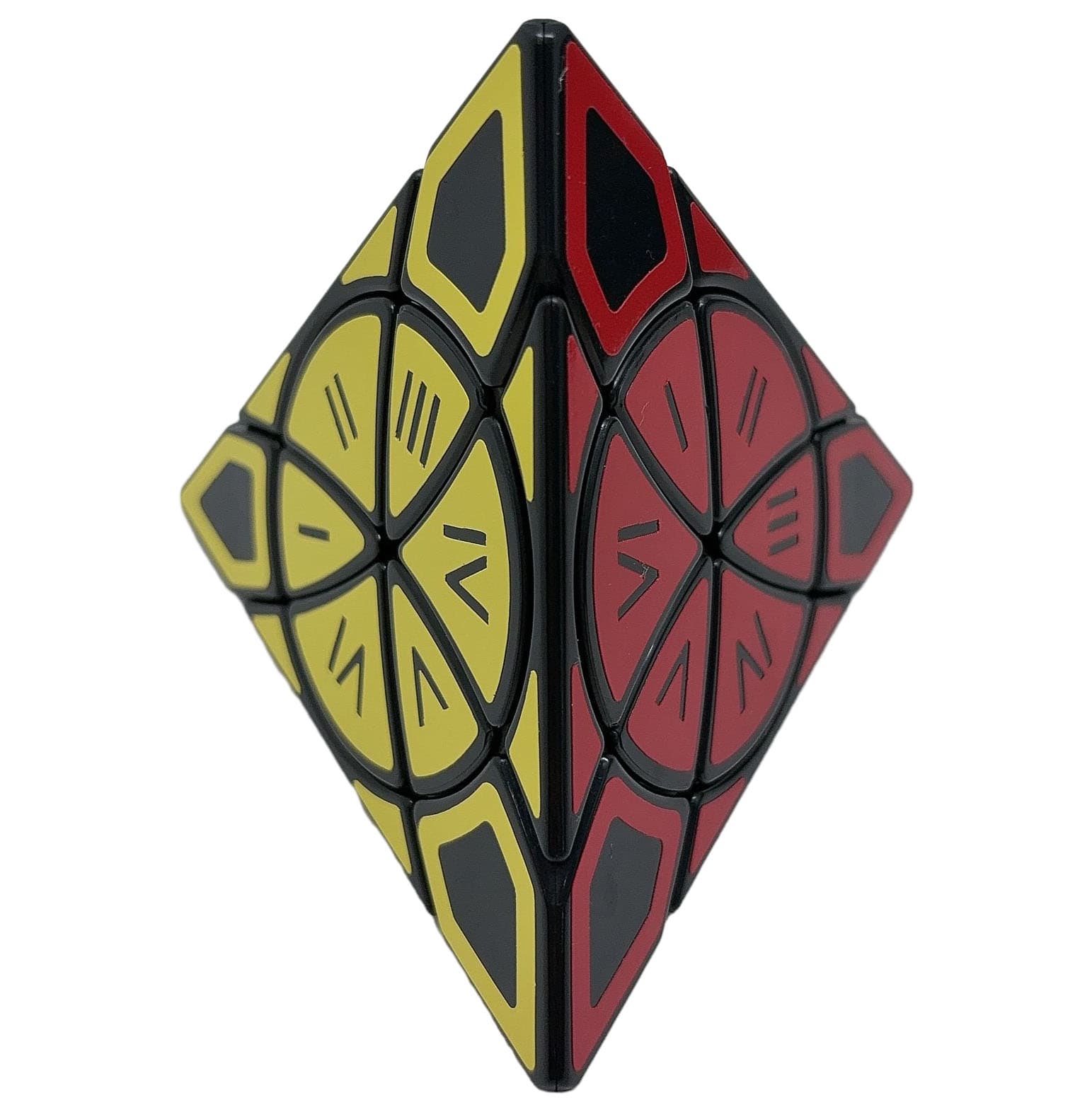 Calvin's Time Wheel Pyraminx (Roman Numbers Stickers) - Black image 3