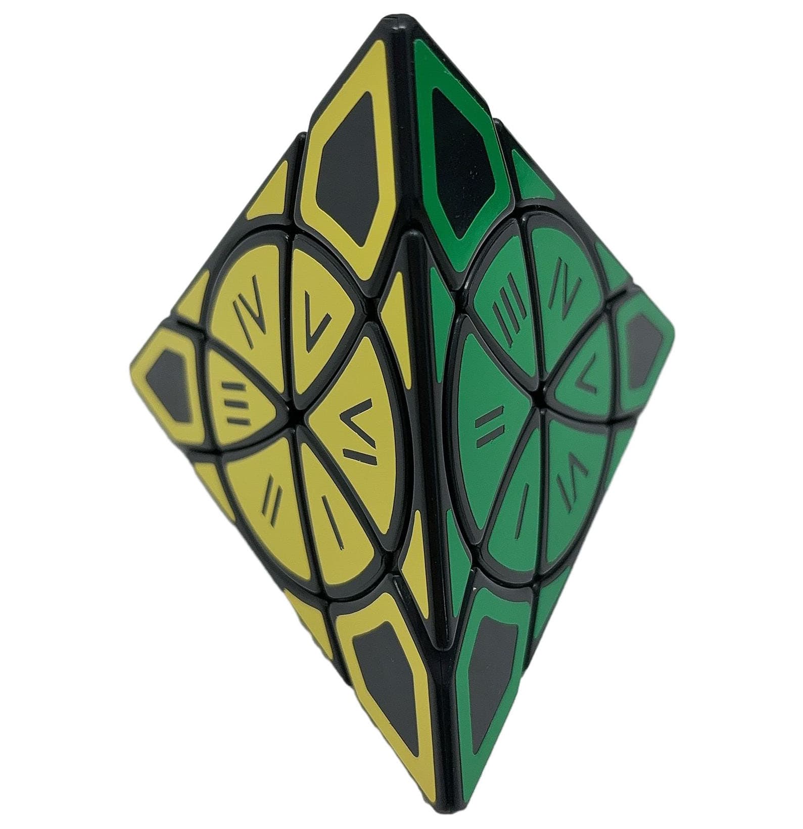 Calvin's Time Wheel Pyraminx (Roman Numbers Stickers) - Black image 4
